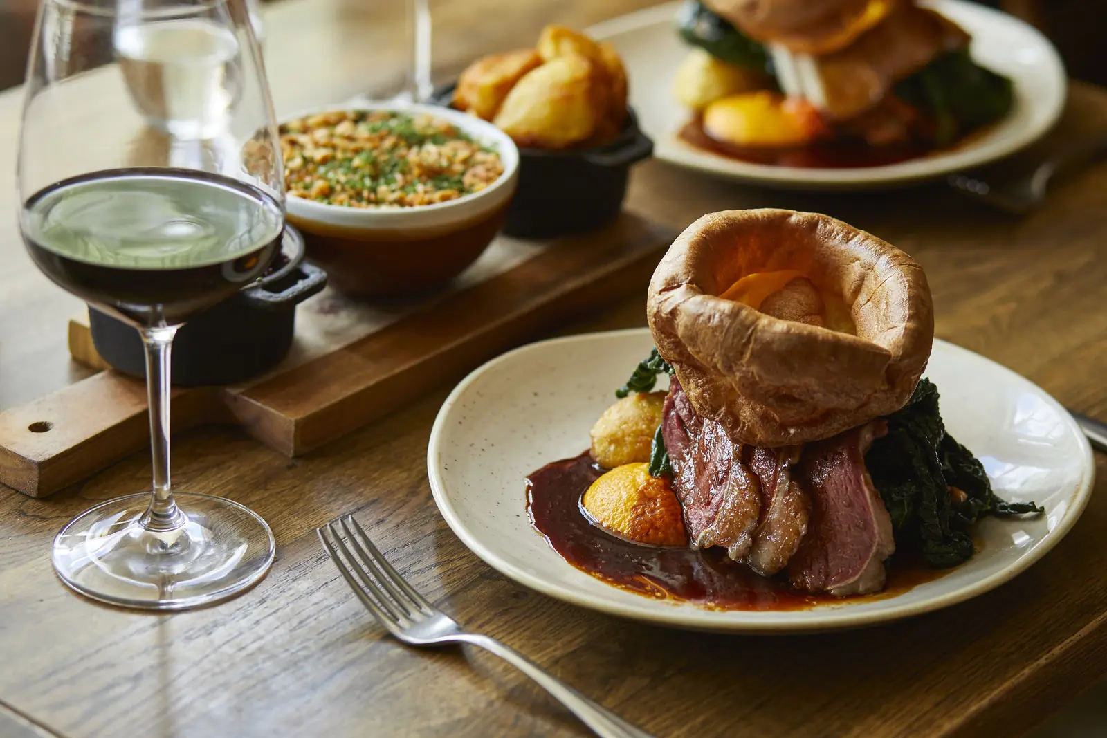 Roast beef with Yorkshire pudding